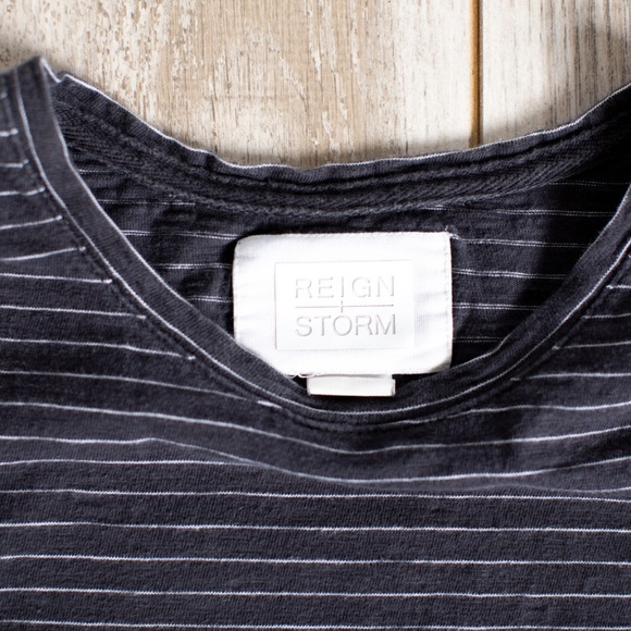 Reign Storm Grey Striped Tee - Picture 4 of 7